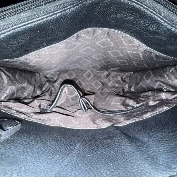 Nine West Structured Satchel / Shoulder Bag Cream & Black - Picture 10 of 14